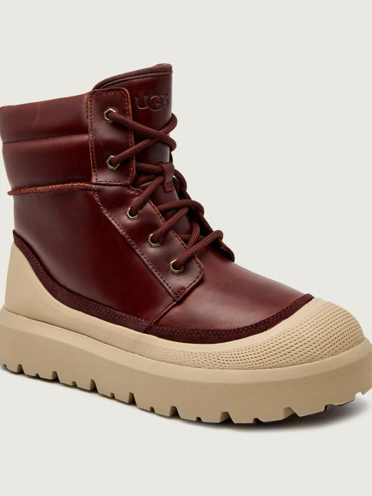 Zdjęcie produktu UGG Skórzane buty wysokie M NEUMEL HIGH WEATHER HYBRID | z dodatkiem wełny bordowy