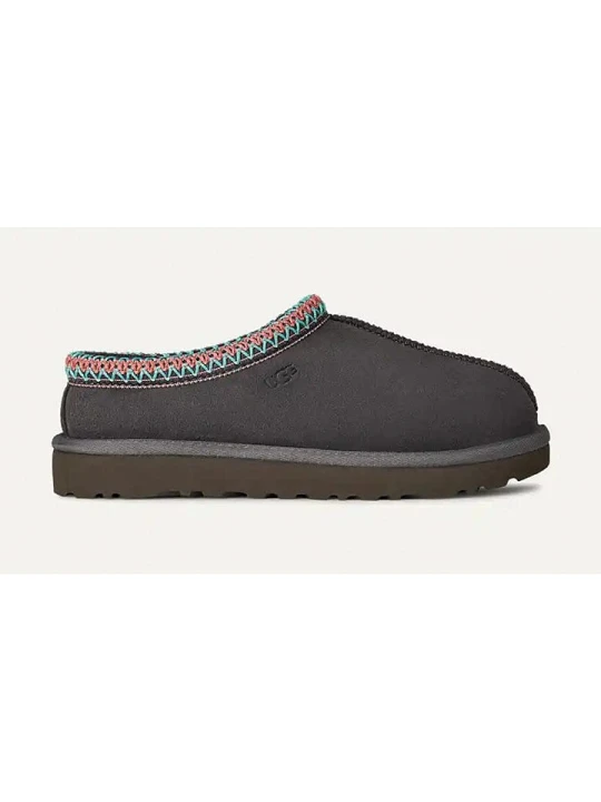 Zdjęcie produktu UGG Skórzane kapcie "Tasman II" w kolorze antracytowym rozmiar: 38