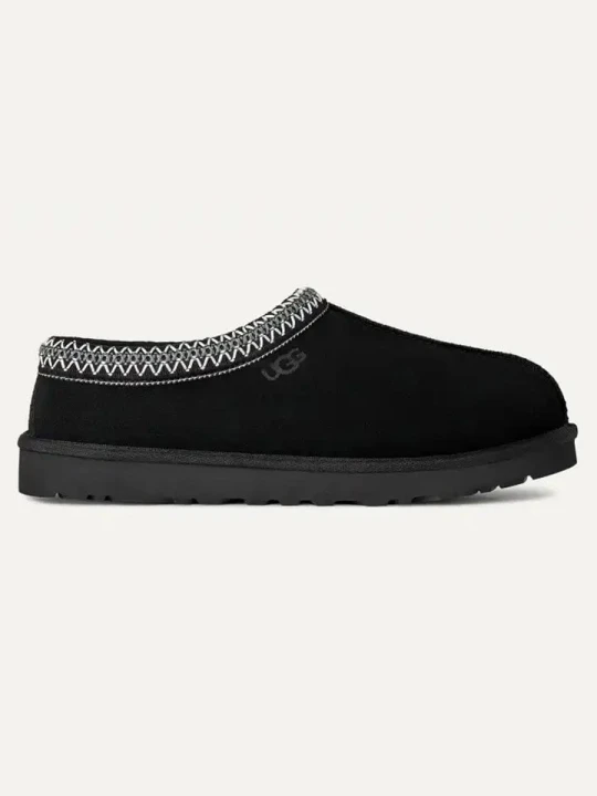 Zdjęcie produktu UGG Skórzane kapcie "Tasman II" w kolorze czarnym rozmiar: 43