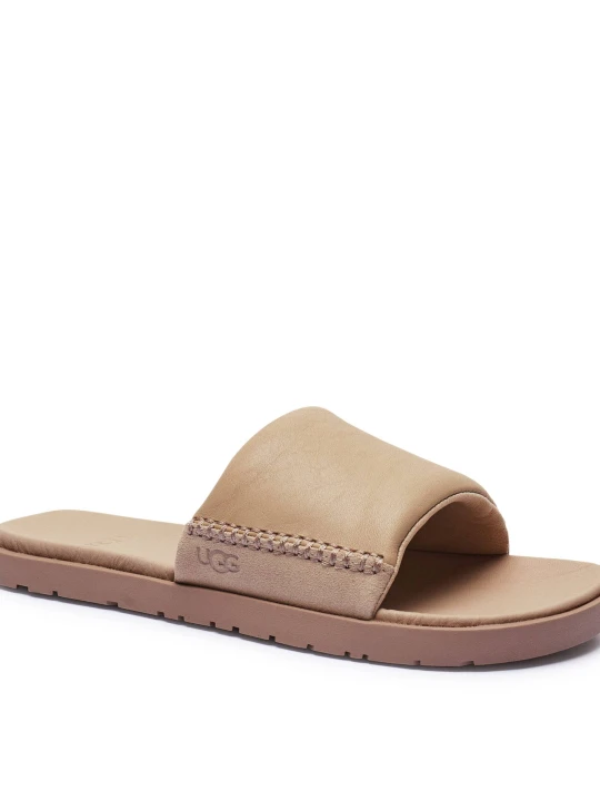 Zdjęcie produktu UGG Skórzane klapki M Seaside II beżowy