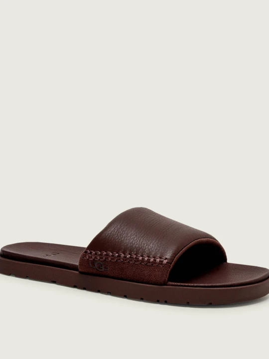 Zdjęcie produktu UGG Skórzane klapki M Seaside II | zamsz brązowy