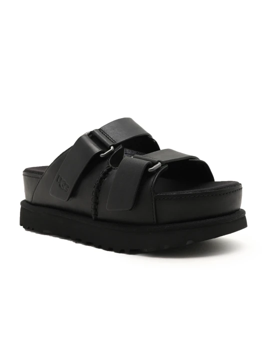 Zdjęcie produktu UGG Skórzane klapki W GOLDENSTAR HI SLIDE czarny