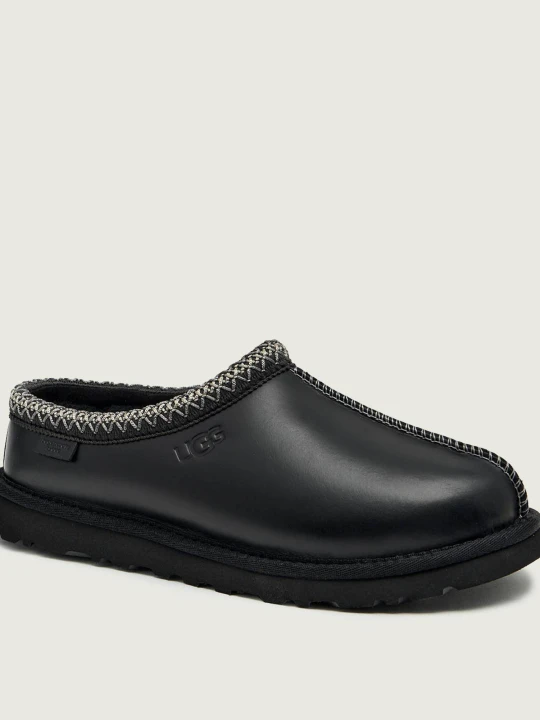 Zdjęcie produktu UGG Skórzane mule M TASMAN | z dodatkiem wełny czarny