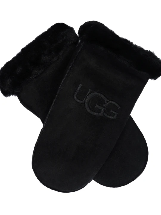 Zdjęcie produktu UGG Skórzane rękawiczki czarny