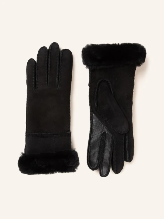 Zdjęcie produktu Ugg Skórzane Rękawiczki schwarz CZARNY