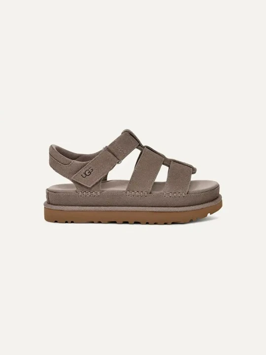 Zdjęcie produktu UGG Skórzane sandały "Goldenstar Strap" w kolorze fioletowym rozmiar: 41