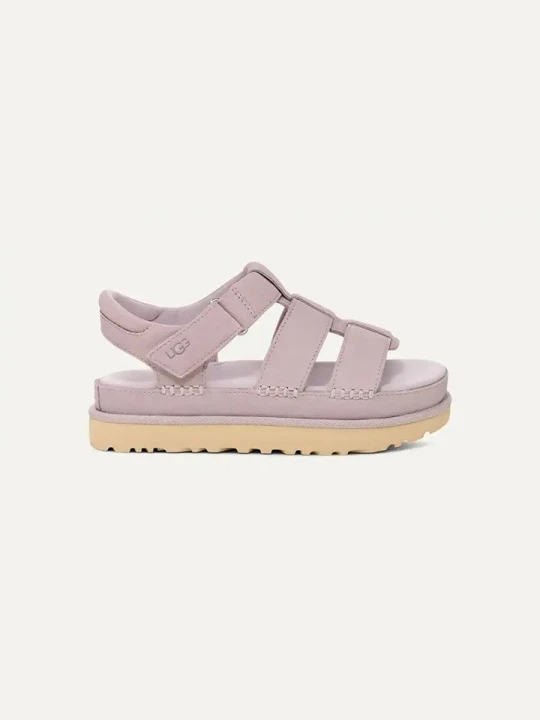 Zdjęcie produktu UGG Skórzane sandały "Goldenstar Strap" w kolorze jasnoróżowym rozmiar: 39