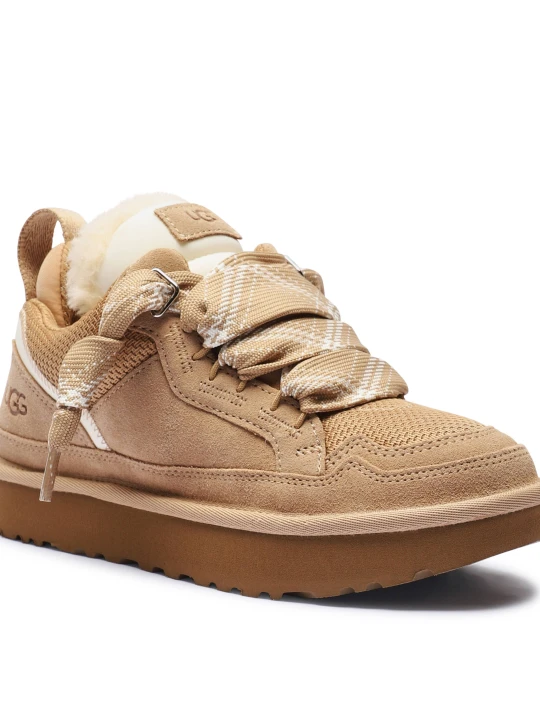 Zdjęcie produktu UGG Skórzane sneakersy LOWMEL | z dodatkiem wełny beżowy