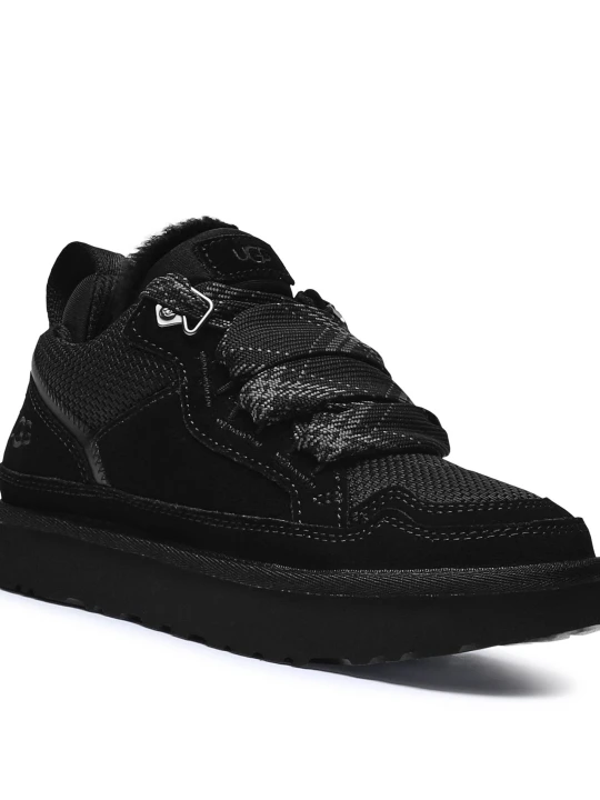 Zdjęcie produktu UGG Skórzane sneakersy LOWMEL | z dodatkiem wełny | shearling czarny