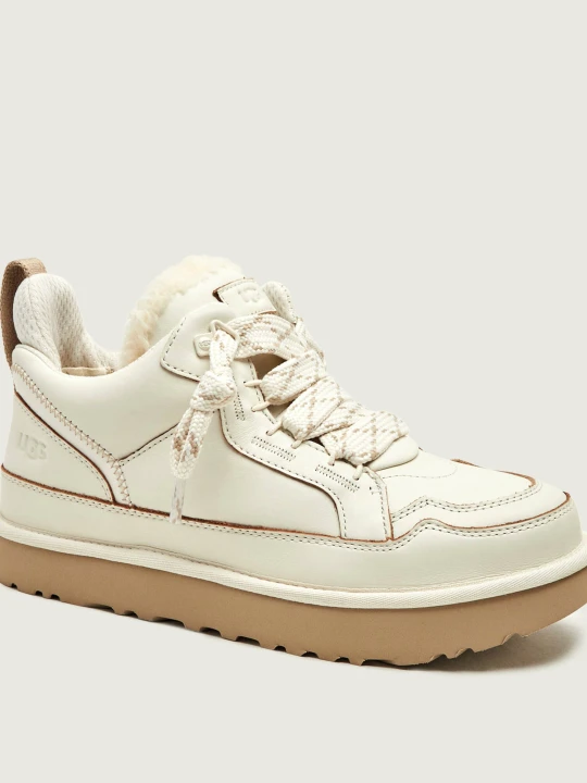 Zdjęcie produktu UGG Skórzane sneakersy M Lowmel Contrast | shearling beżowy