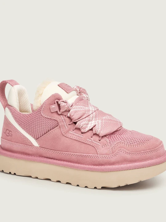 Zdjęcie produktu UGG Sneakersy Lowmel | shearling | zamsz | z dodatkiem wełny różowy