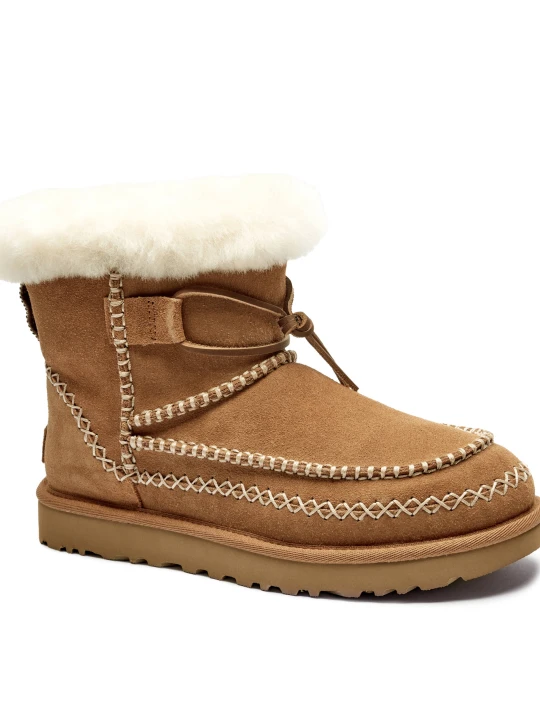 Zdjęcie produktu UGG Śniegowce CLASSIC MINI ALPINE | shearling | zamsz camel
