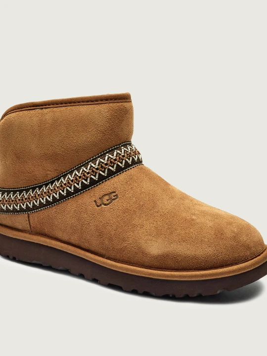 Zdjęcie produktu UGG Śniegowce CLASSIC MINI CRESCENT | zamsz camel