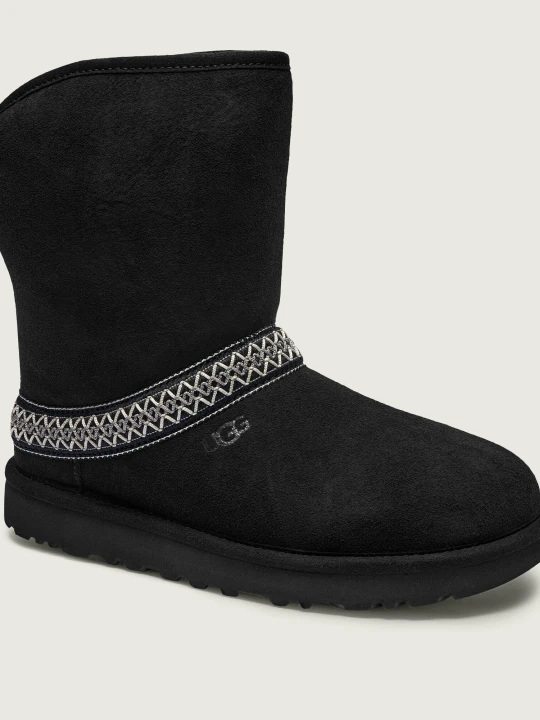 Zdjęcie produktu UGG Śniegowce CLASSIC SHORT CRESCENT | wełna | zamsz czarny