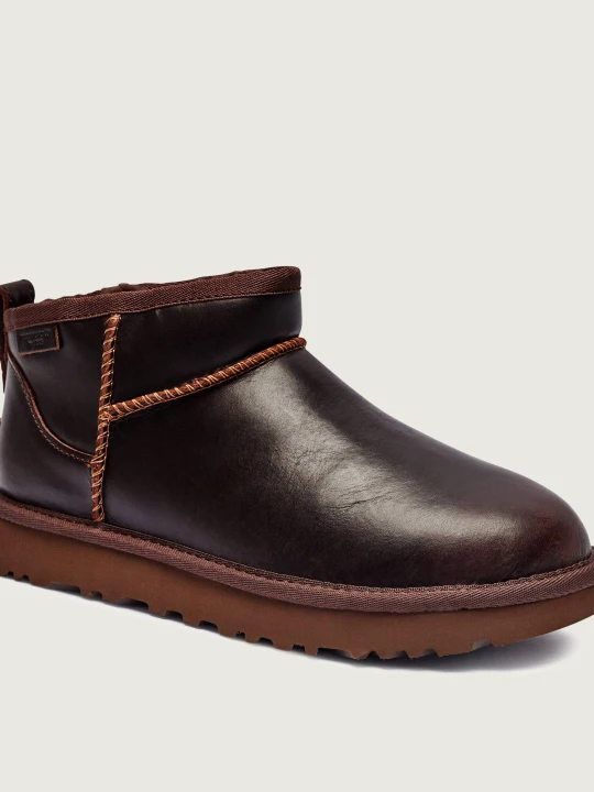Zdjęcie produktu UGG Śniegowce Classic Ultra Mini | skóra | wełna brązowy