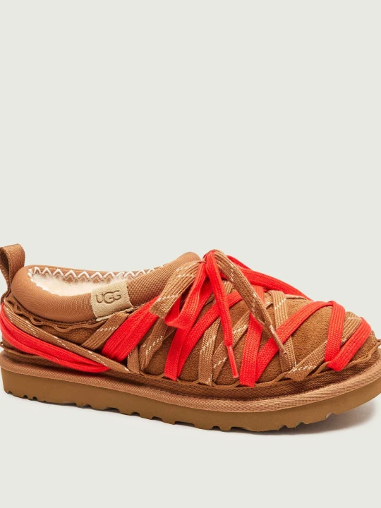 Zdjęcie produktu UGG Śniegowce M TASMAN LACE | zamsz | z dodatkiem wełny beżowy
