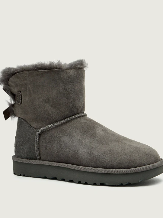 Zdjęcie produktu UGG Śniegowce Mini bailey bow II | shearling | zamsz szary