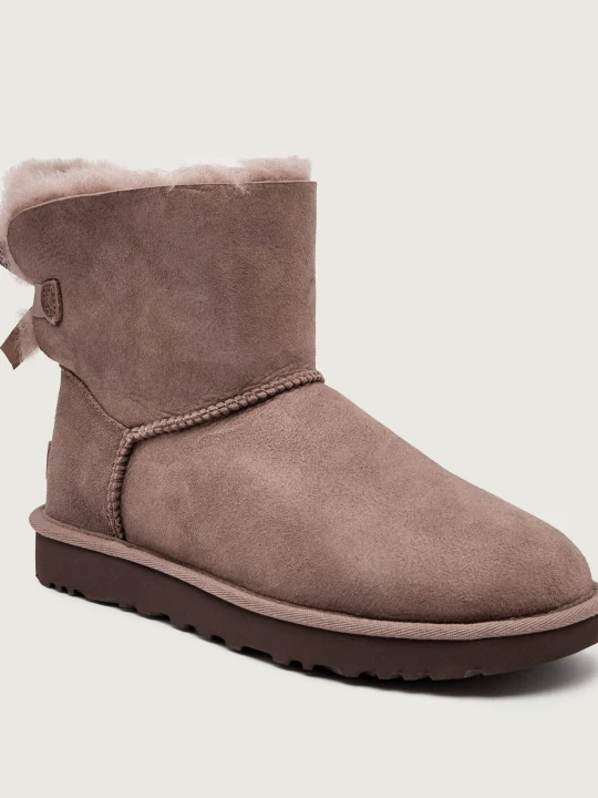 Zdjęcie produktu UGG Śniegowce MINI BAILEY BOW II | shearling | zamsz różowy