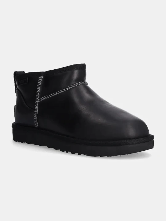 Zdjęcie produktu UGG śniegowce skórzane Classic Ultra Mini Lthr Regen czarny