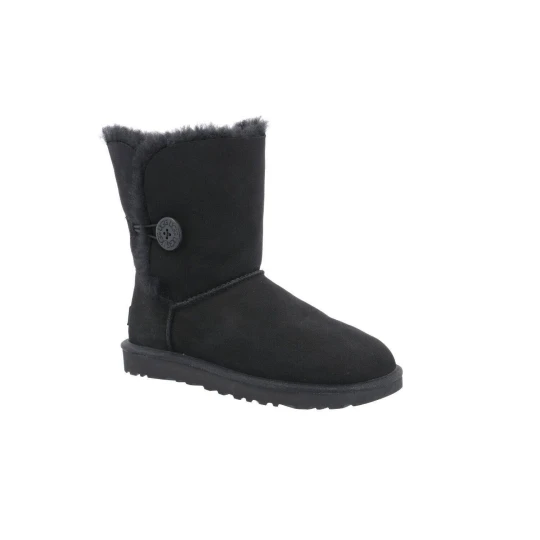 Zdjęcie produktu UGG Śniegowce W Bailey Button II | shearling | zamsz czarny