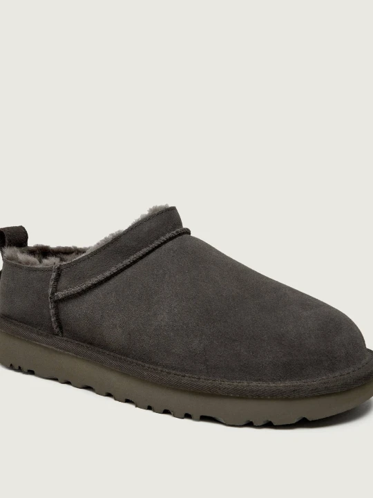 Zdjęcie produktu UGG Śniegowce W CLASSIC MICRO | zamsz | z dodatkiem wełny grafitowy