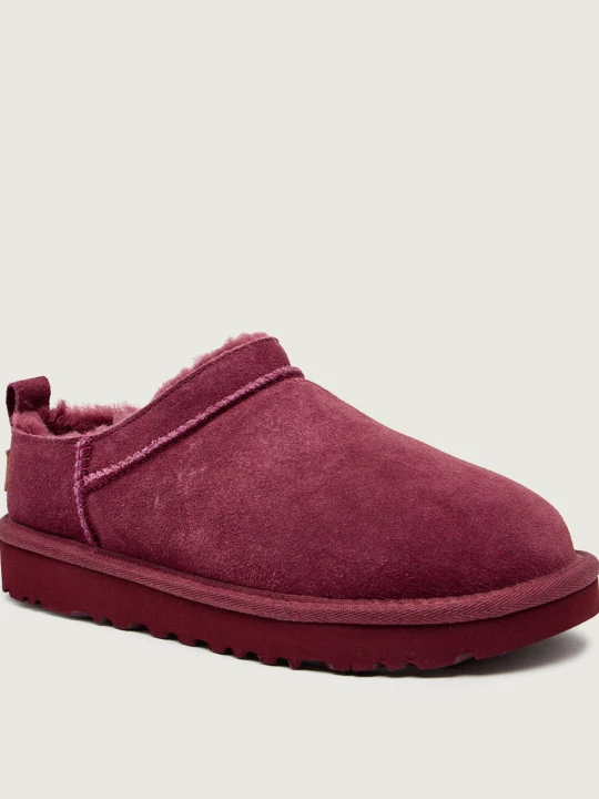 Zdjęcie produktu UGG Śniegowce W CLASSIC MICRO | zamsz | z dodatkiem wełny malinowy