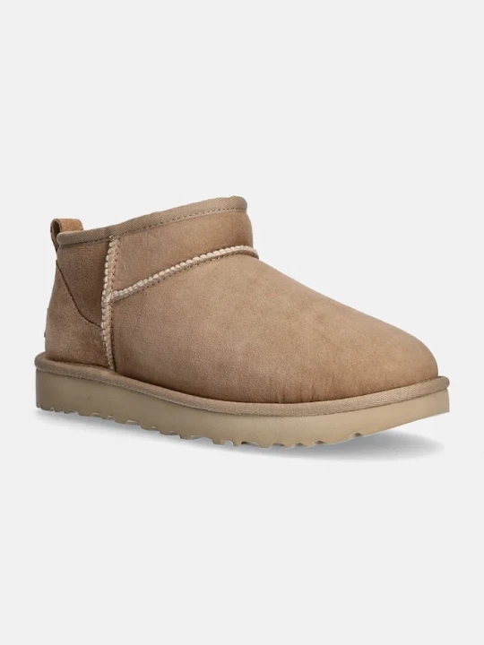 Zdjęcie produktu UGG śniegowce zamszowe Classic Ultra Mini beżowy