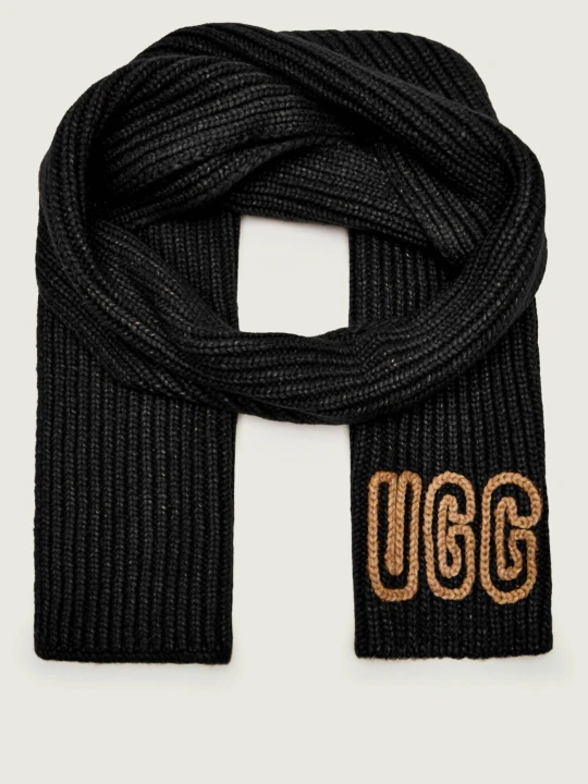 Zdjęcie produktu UGG Szal Chunky Crafted | z dodatkiem wełny czarny