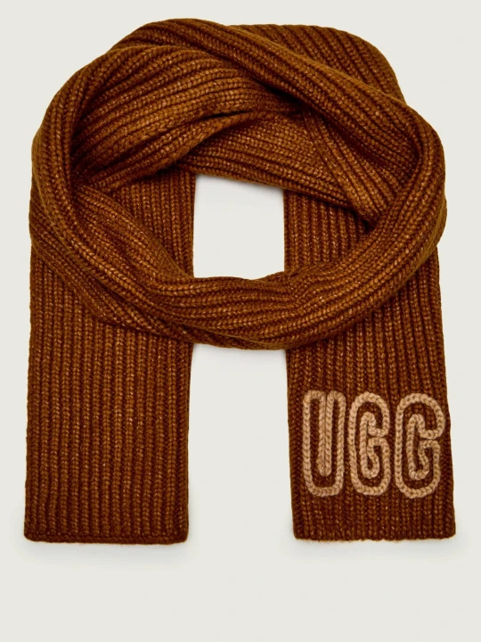 Zdjęcie produktu UGG Szal Chunky Crafted | z dodatkiem wełny brązowy