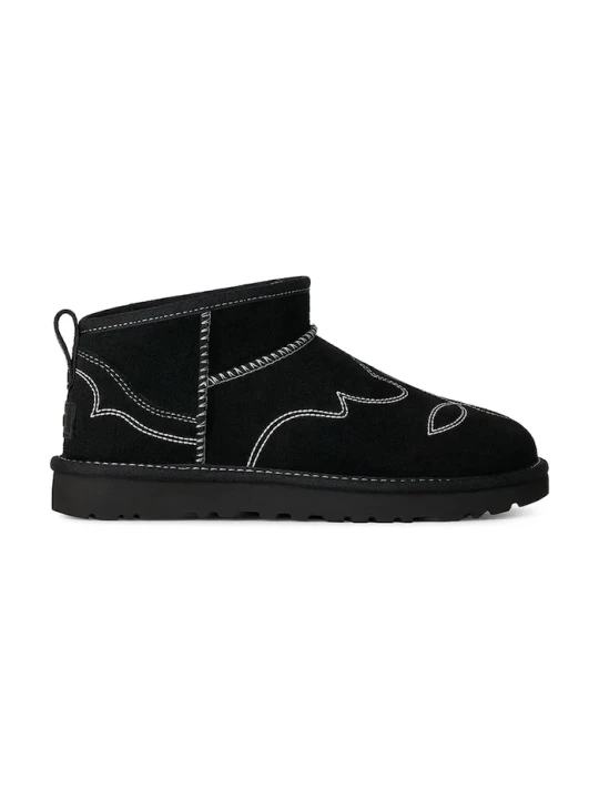 Zdjęcie produktu UGG W Classic Ultra Mini Western śniegowce damskie zamszowe czarny