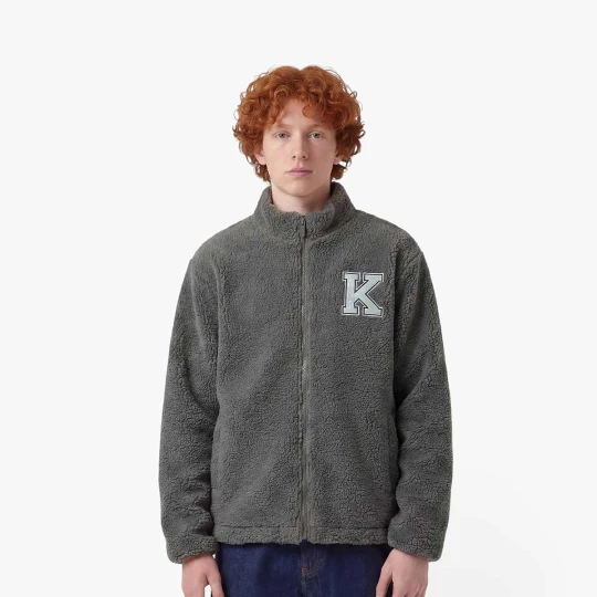 Zdjęcie produktu Retro Patch Teddy Trackjacket Junior Karl Kani szary