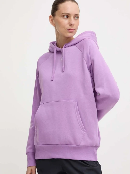 Zdjęcie produktu Under Armour bluza z kapturem damska z bawełną UA Rival Fleece fioletowy