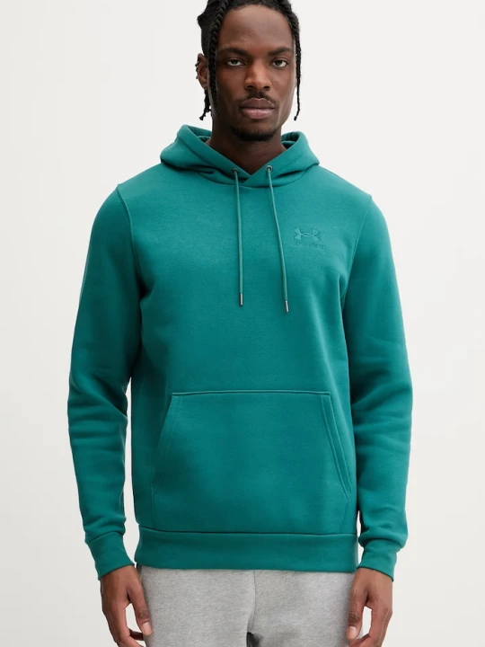 Zdjęcie produktu Under Armour bluza z kapturem męska z bawełną Essential Fleece zielony