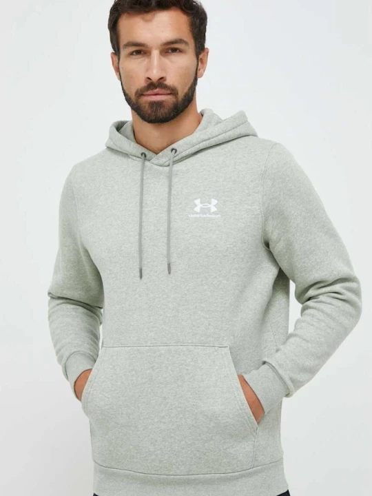 Zdjęcie produktu Under Armour bluza z kapturem męska z bawełną Essential Fleece zielony