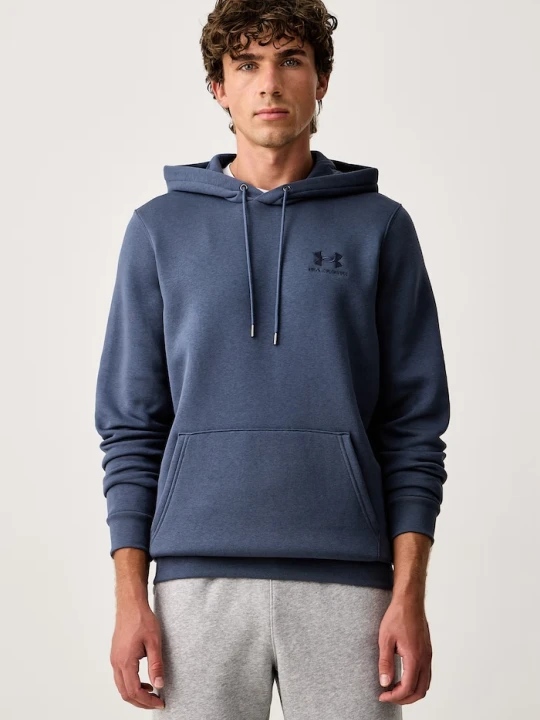 Zdjęcie produktu Under Armour bluza z kapturem męska z bawełną Essential Fleece niebieski