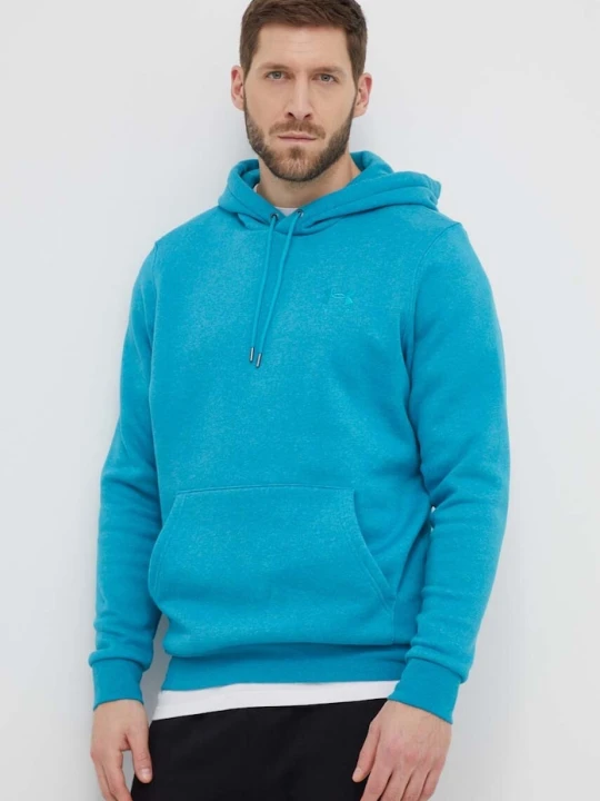 Zdjęcie produktu Under Armour bluza z kapturem męska z bawełny Essential Fleece turkusowy