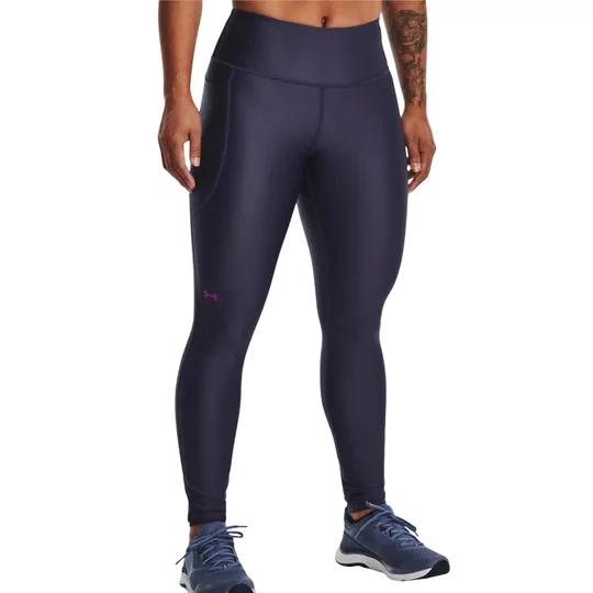 Zdjęcie produktu Under Armour HeatGear No-Slip Waistband Leggings 1365336-558, Damskie, Fioletowe, leginsy, poliester, rozmiar: XS
