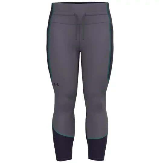 Zdjęcie produktu Under Armour HG Armour 6M Ankle Leg Block 1370067-530, Damskie, Szare, leginsy, poliester, rozmiar: L