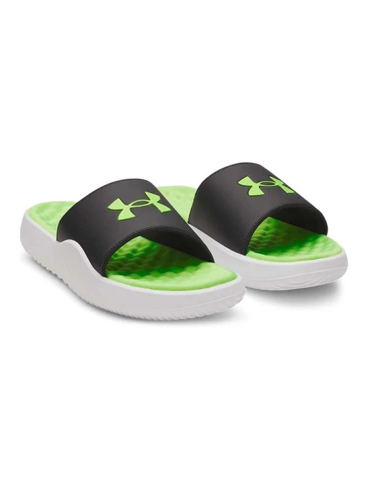Zdjęcie produktu Under Armour Klapki "Ignite Pro 8 Fix" w kolorze czarno-biało-zielonym rozmiar: 44