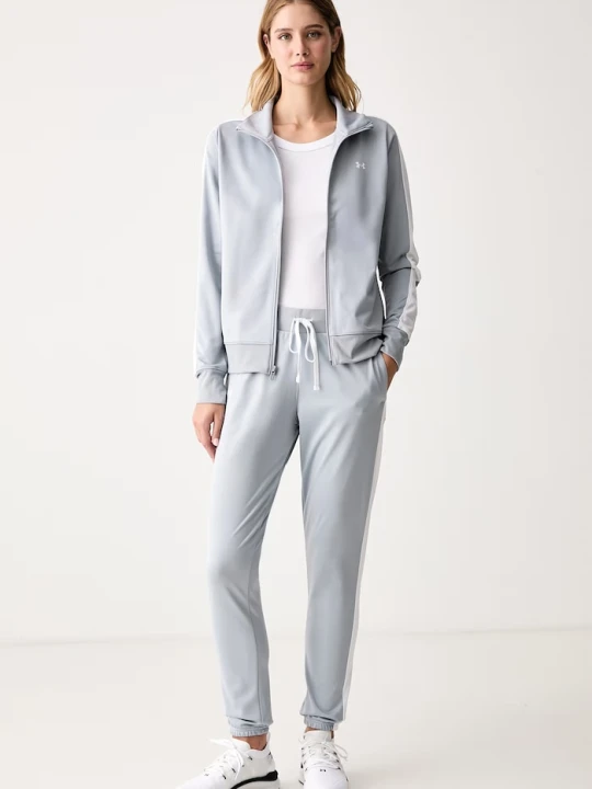 Zdjęcie produktu Under Armour komplet dresowy damski Tricot szary
