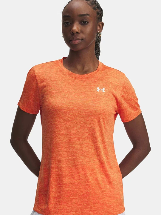 Zdjęcie produktu Under Armour Koszulka funkcyjna "Twist" w kolorze pomarańczowym rozmiar: S