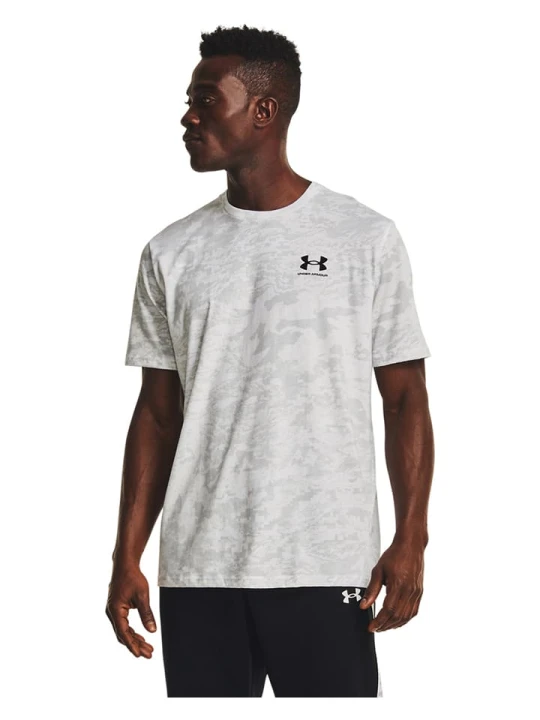 Zdjęcie produktu Under Armour Koszulka sportowa "Camo" w kolorze biało-szarym rozmiar: S
