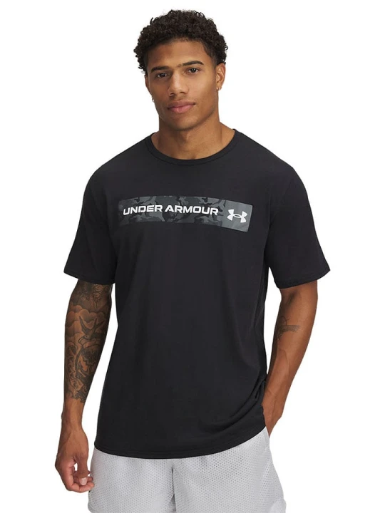 Zdjęcie produktu Under Armour Koszulka sportowa "Camo" w kolorze czarnym rozmiar: M