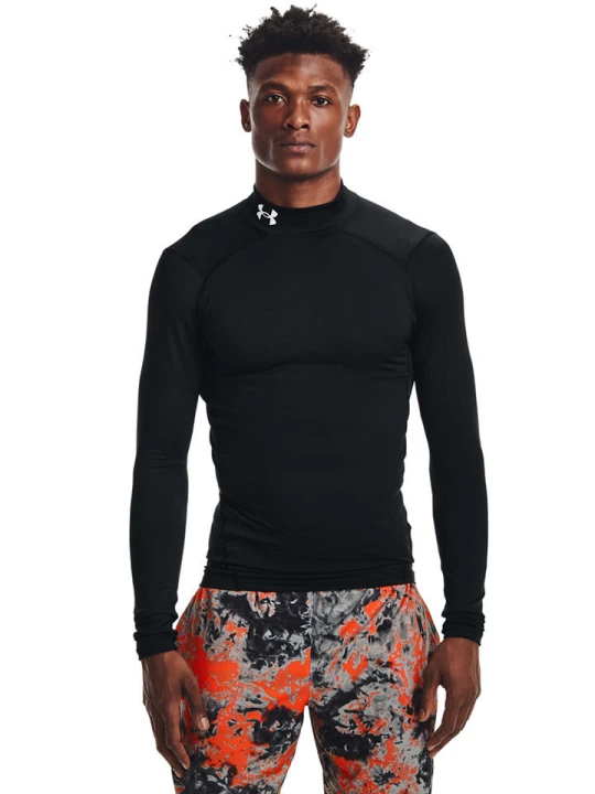 Zdjęcie produktu Under Armour Koszulka sportowa "Comp Mock" w kolorze czarnym rozmiar: S