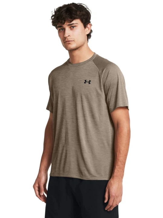Zdjęcie produktu Under Armour Koszulka sportowa "Tech" w kolorze beżowym rozmiar: 3XL