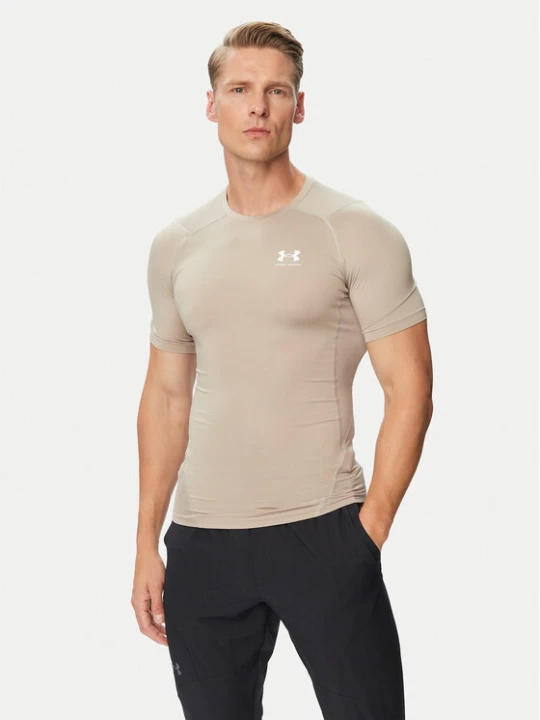 Zdjęcie produktu Under Armour Koszulka techniczna Ua HeatGear® Armour 1361518 Beżowy Slim Fit