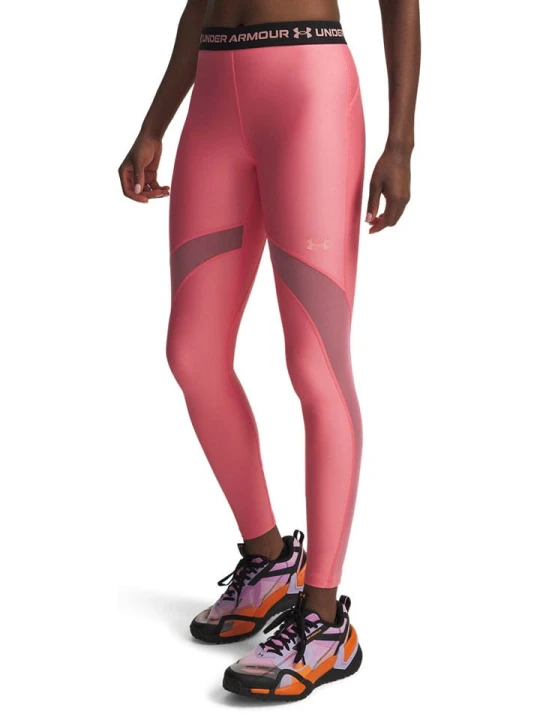 Zdjęcie produktu Under Armour Legginsy sportowe "HeatGear Mesh" w kolorze różowym rozmiar: L