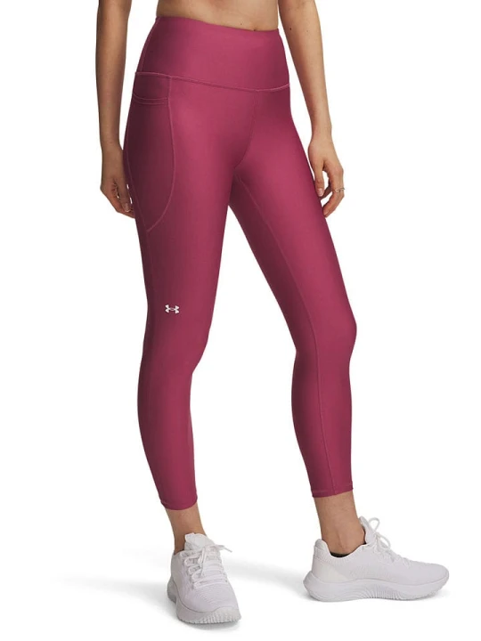 Zdjęcie produktu Under Armour Legginsy sportowe "Tech Hi" w kolorze różowym rozmiar: L