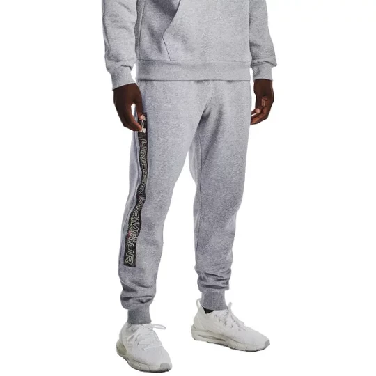 Zdjęcie produktu Under Armour Rival Fleece Graphic Joggers 1370351-011, Męskie, Szare, spodnie, bawełna, rozmiar: XXL