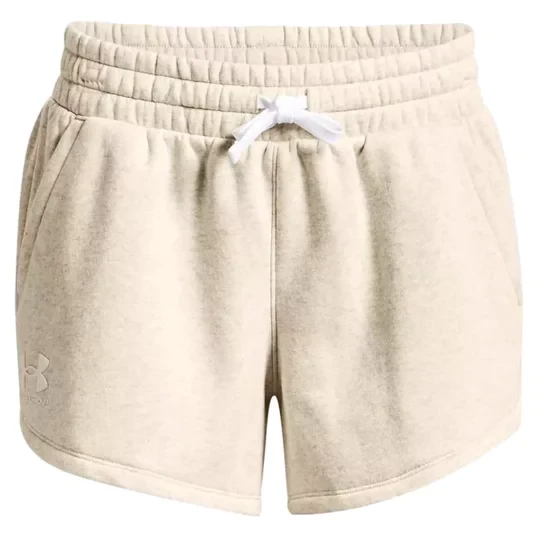 Zdjęcie produktu Under Armour Rival Fleece Short 1369858-783, Damskie, Beżowe, spodenki, bawełna, rozmiar: XS